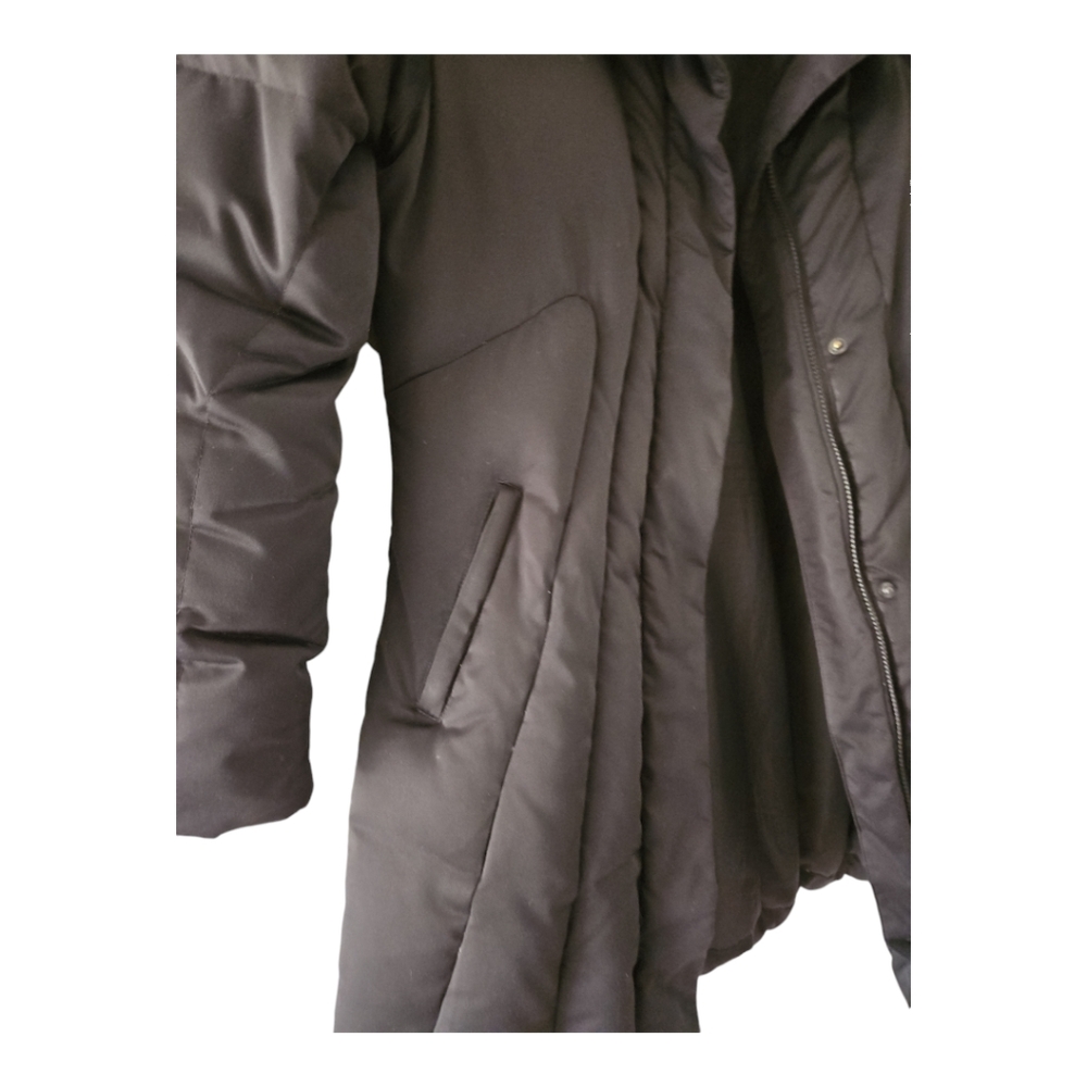 Calvin Kleon Down Coat Size XS Black Full 2 Way Zip Pockets - Picture 5 of 11